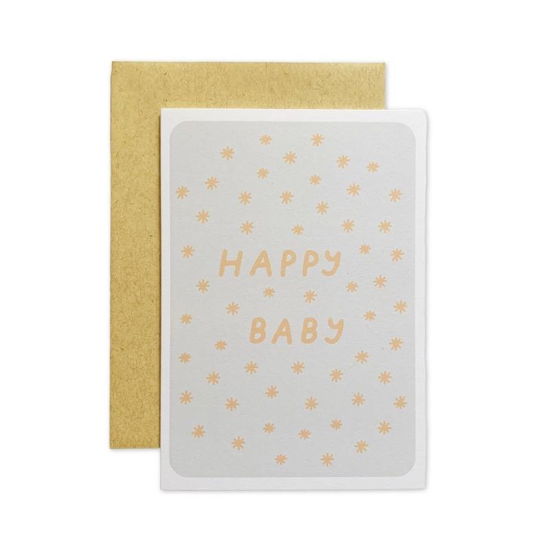 Happy Baby Card by Allie Biddle Paper Goods + Party Supplies Allie Biddle   
