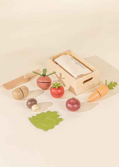 Wooden Vegetables Playset by Coco Village Toys Coco Village   