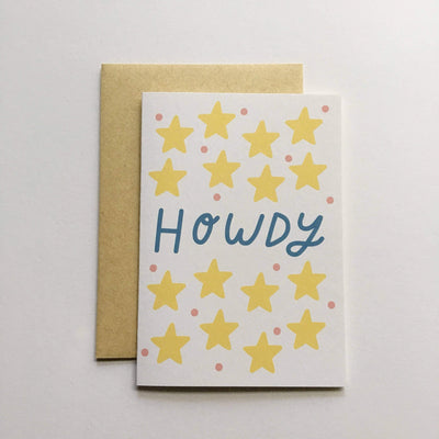 Howdy Card by Allie Biddle Paper Goods + Party Supplies Allie Biddle   