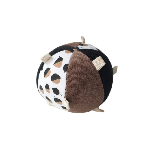 Taggy Ball with Rattle - Acorn by Wee Gallery
