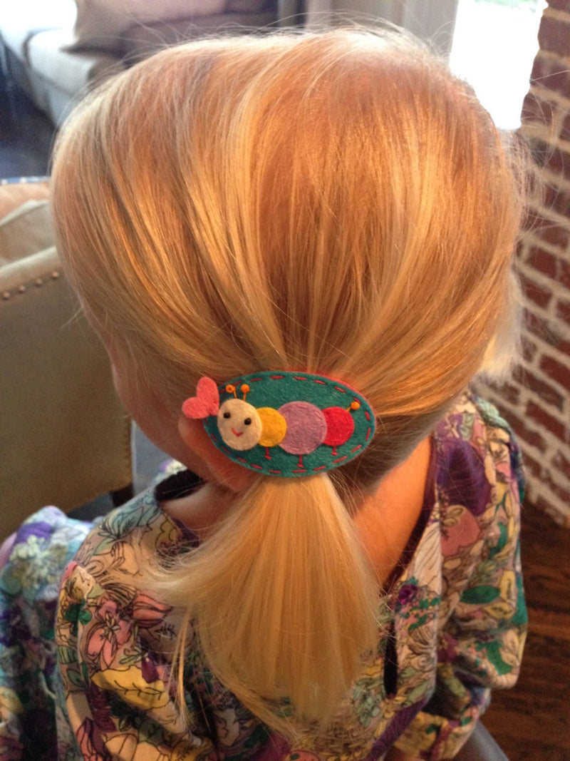 Cute Caterpillar Hair Clips by Lily + Momo Accessories Lily + Momo   