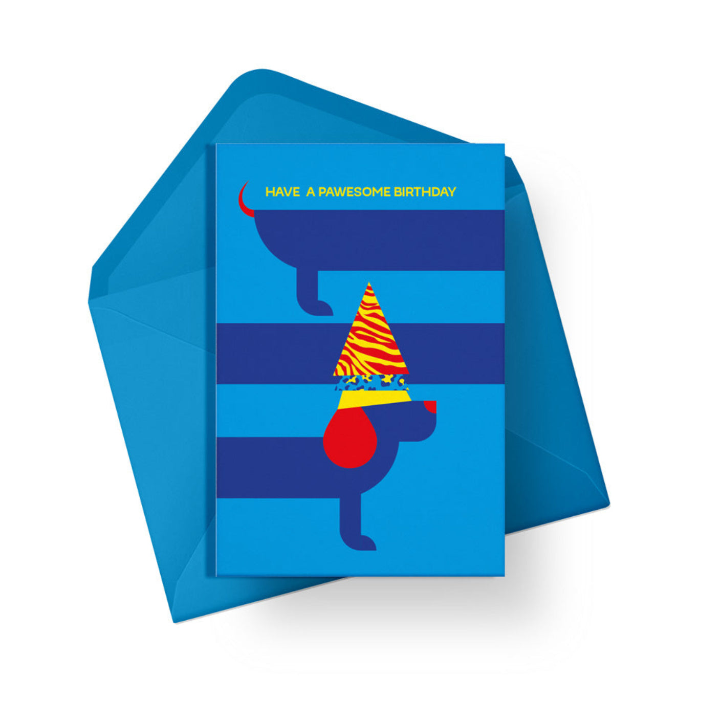 Pawesome Birthday Dog Card by Alphablots Paper Goods + Party Supplies Alphablots   