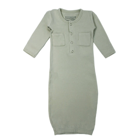 Organic Gown - Seafoam by Loved Baby