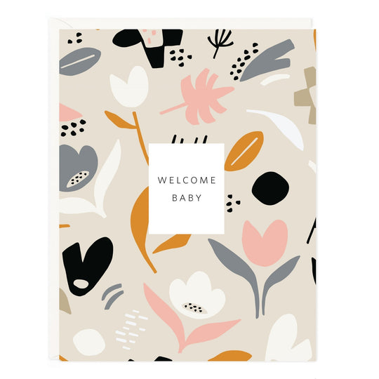 Baby Floral Pattern Card by Ramona & Ruth