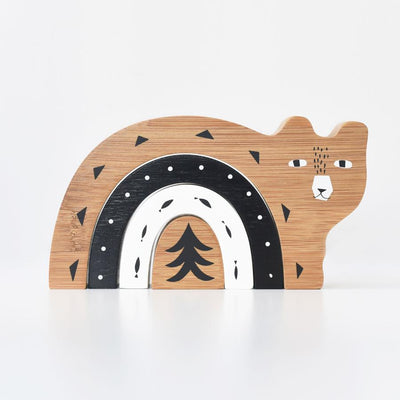 Bamboo Nesting Bear by Wee Gallery Toys Wee Gallery   