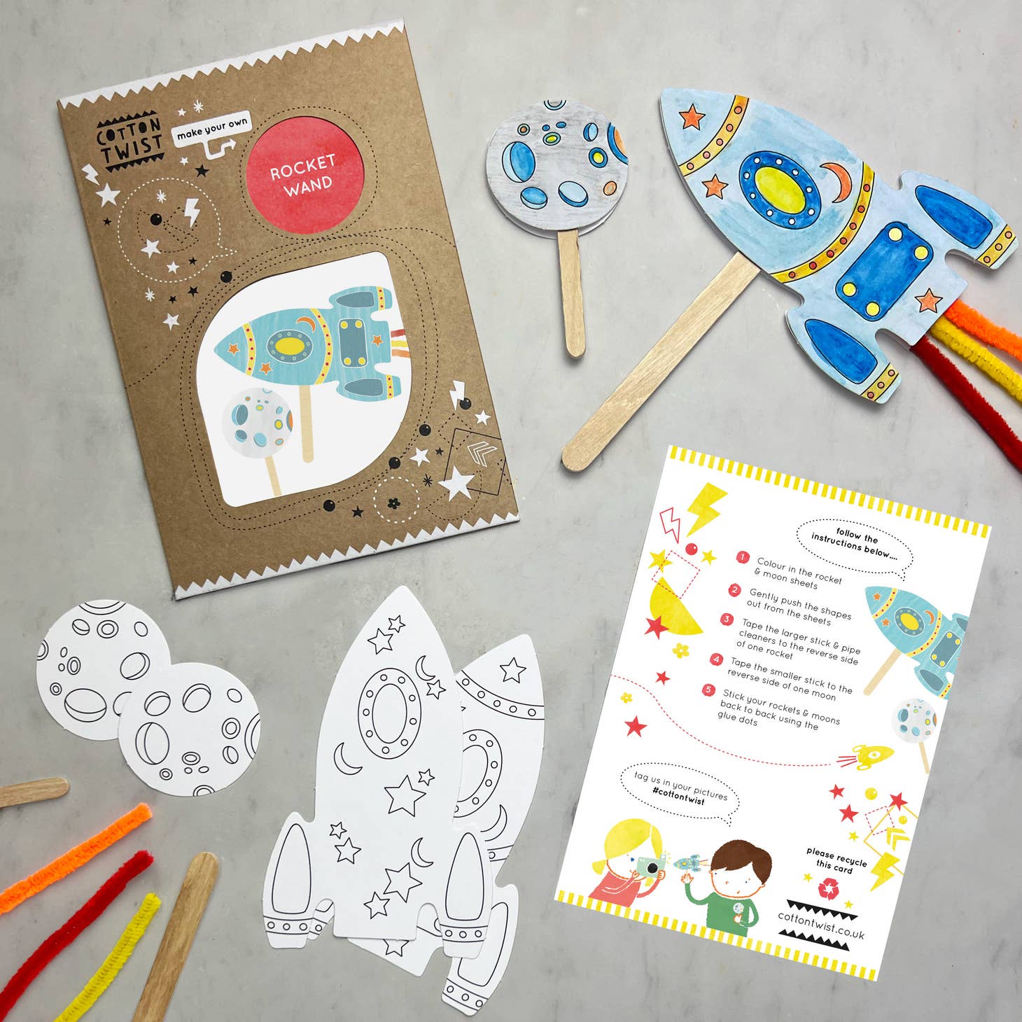 Make Your Own Rocket Wand Kit by Cotton Twist – Pacifier Kids Boutique