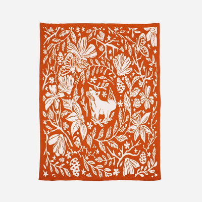Organic Knit Blanket - Fox by The Blueberry Hill Bedding The Blueberry Hill   
