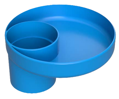 Travel Tray for Cup Holders Gear Travel Tray Blue  