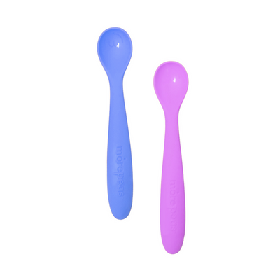 Baby to Tots Spoons 2 Pack by morepeas Nursing + Feeding morepeas Blueberry  