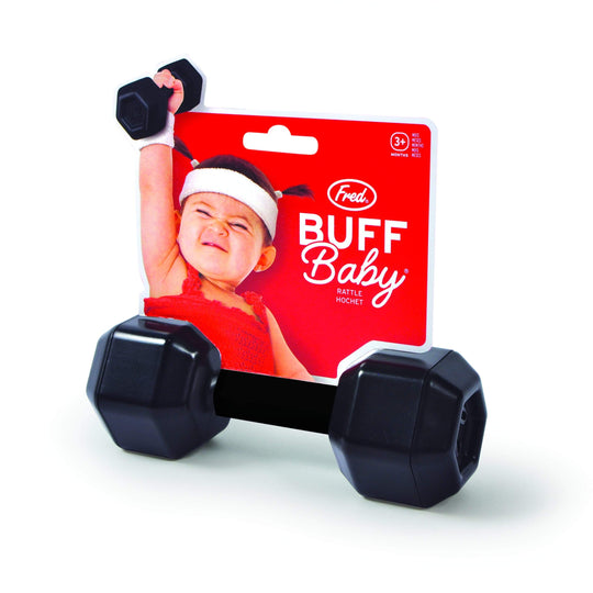 Buff Baby - Dumbbell Rattle by Fred + Friends