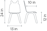 Rabbit Play Chair (Set of 2) by Oeuf Furniture Oeuf   