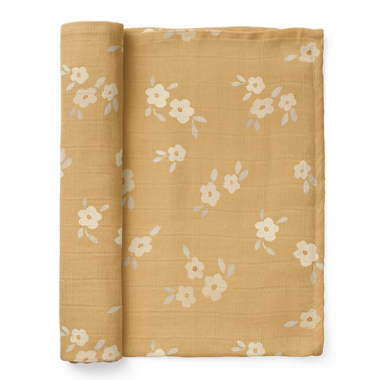 Buttercup Muslin Swaddle by Mini Wander