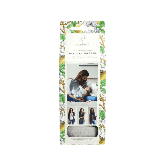 Mother's Cocoon Nursing Scarf/Shawl - Grey Marl by Storksak