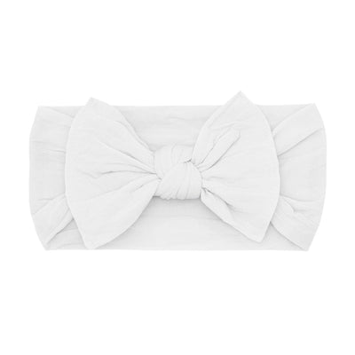 Knot Headband - White by Baby Bling Accessories Baby Bling   