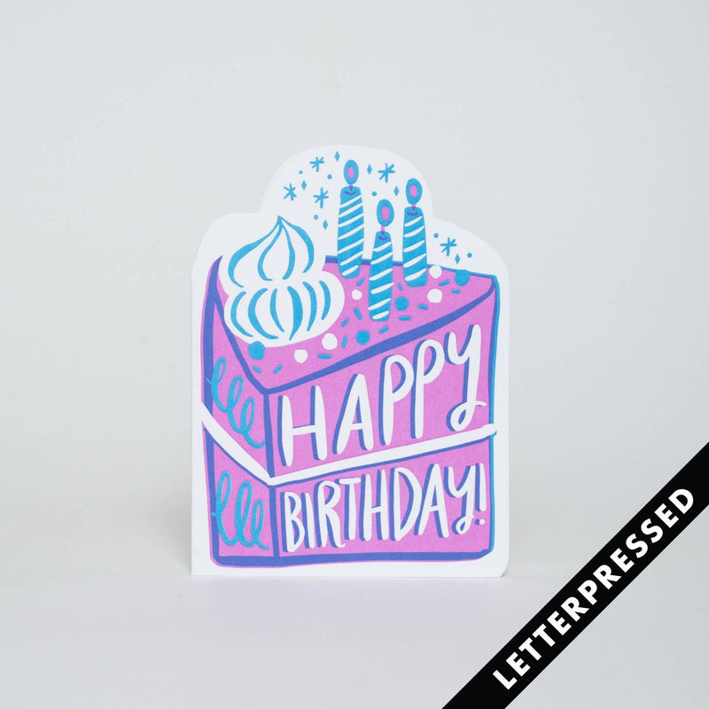Birthday Cake Card by Egg Press