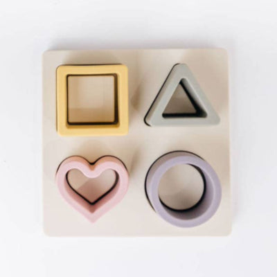 Silicone Shape Puzzle - Mauve by Three Hearts Toys Three Hearts   