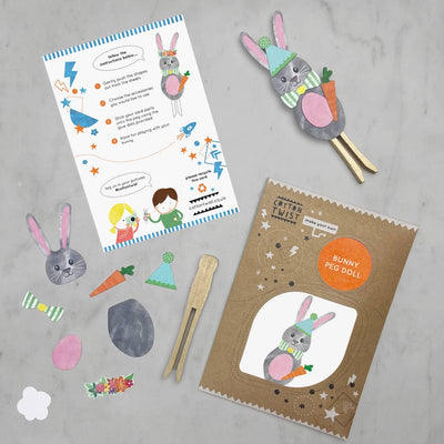 Make Your Own Bunny Peg Doll Kit by Cotton Twist