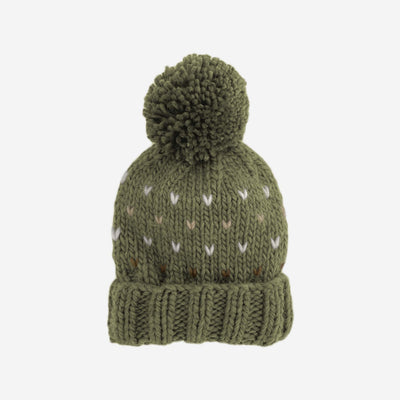 Sawyer Hand Knit Hat - Olive by The Blueberry Hill Accessories The Blueberry Hill   