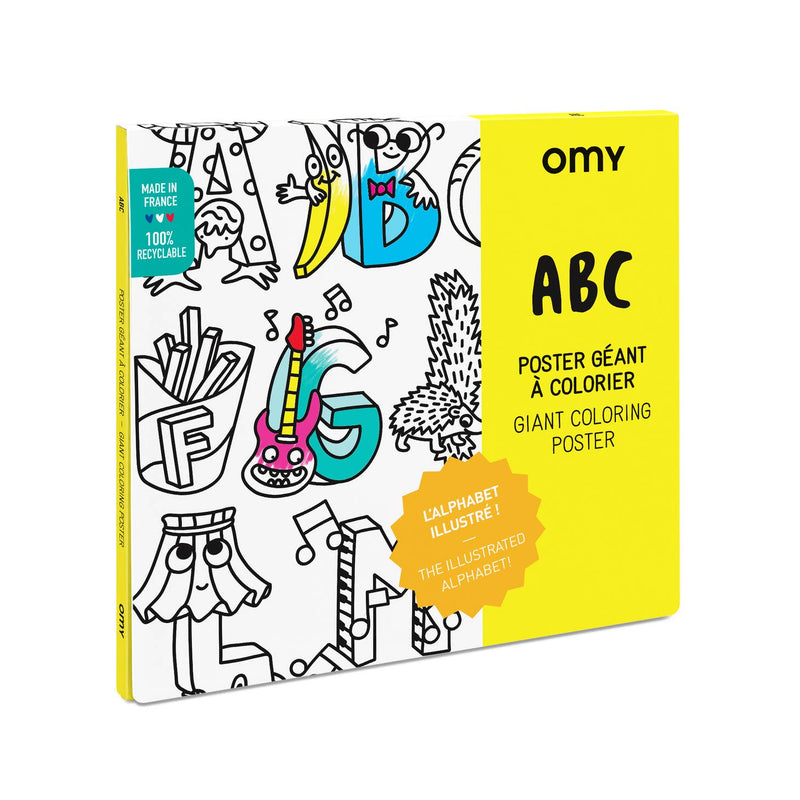 Giant Coloring Poster - ABC by OMY Toys OMY   