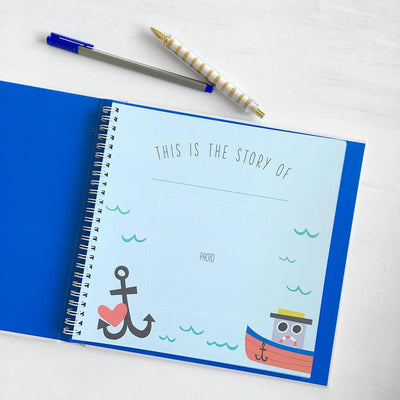 Little Captain Memory Baby Book by Lucy Darling Books Lucy Darling   