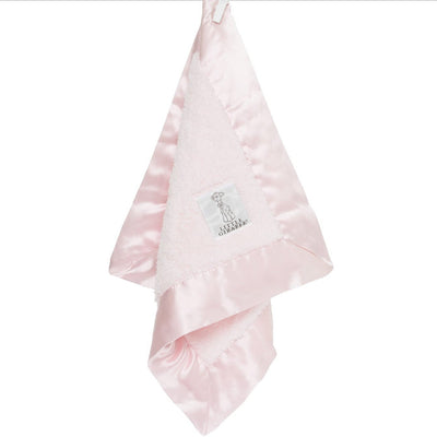 Chenille Solid Security Blanky - Pink by Little Giraffe