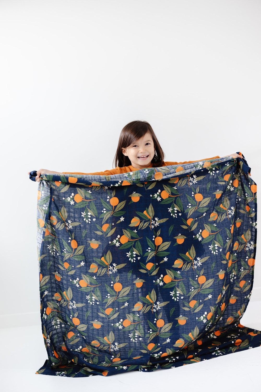 Orange Blossom Swaddle by Clementine Kids Bedding Clementine Kids   