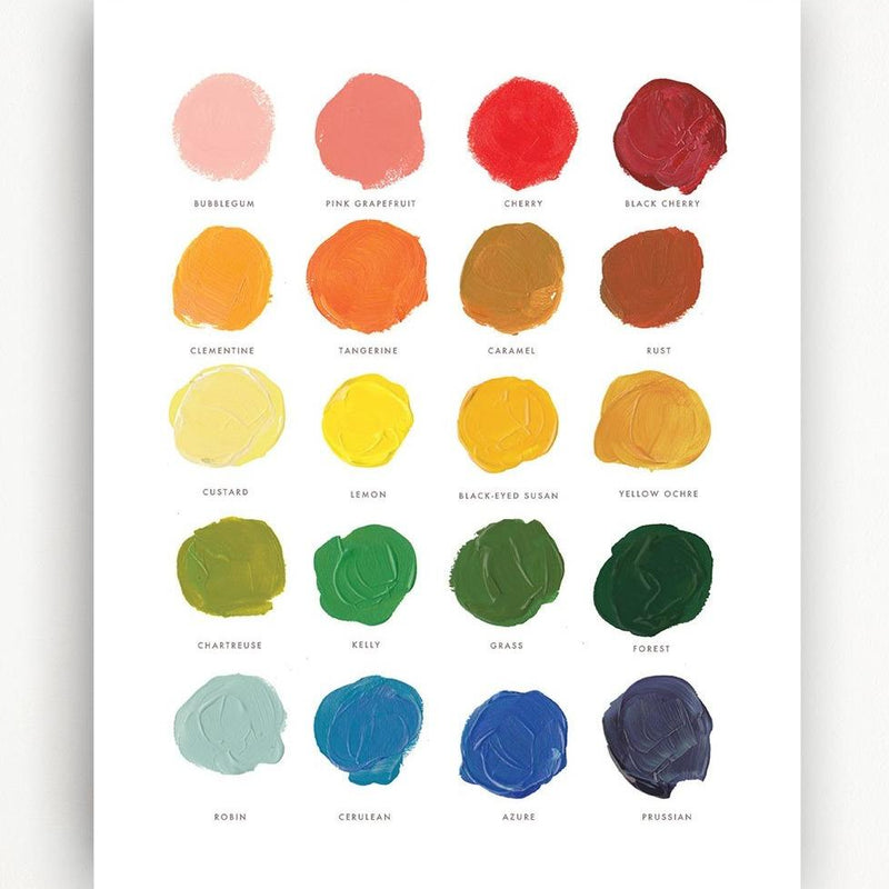 Color Mixing Art Print - 11x14 by Clementine Kids Decor Clementine Kids   