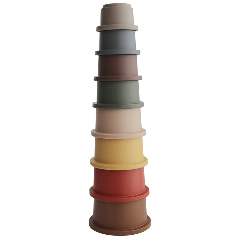 Stacking Cups by Mushie & Co Toys Mushie & Co Retro  