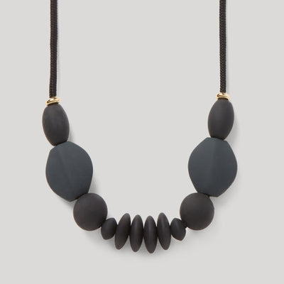 Charcoal Signature Teething Necklace by January Moon Accessories January Moon   