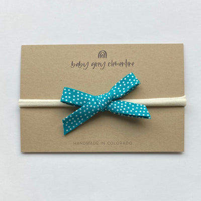 Patsy Headband - Turquoise by Baby Grey Clementine Accessories Baby Grey Clementine   