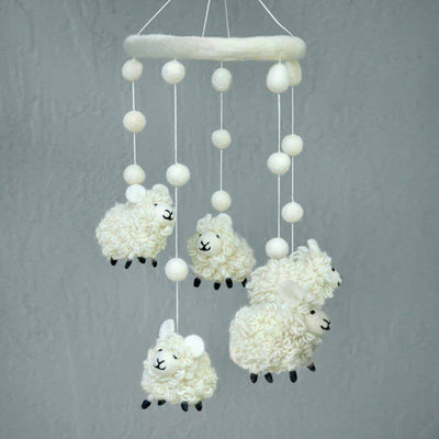 Wool Mobile - Sheep by The Winding Road Decor The Winding Road   