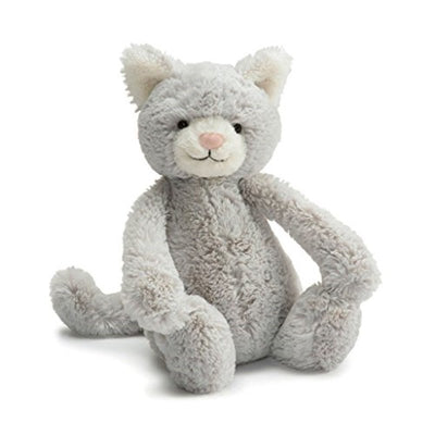 Bashful Grey Kitten - Medium 12 Inch by Jellycat Toys Jellycat   