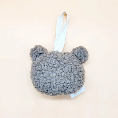 Cozy Faux Sherpa Pacifier Holder by Minito & Co. Infant Care Minito & Co. Taupe  