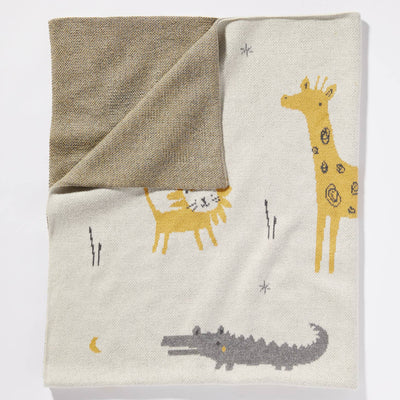 Safari Knit Baby Blanket by Pyar