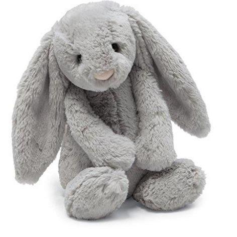 Bashful Grey Bunny - Medium 12 Inch by Jellycat Toys Jellycat   