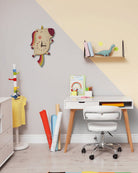 Dolly the Unicorn Double Pendulum Clock by Birch Robot Decor Birch Robot   