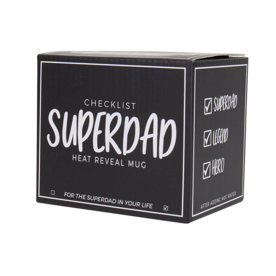 Super Dad Checklist Heat Reveal Mug by Gift Republic