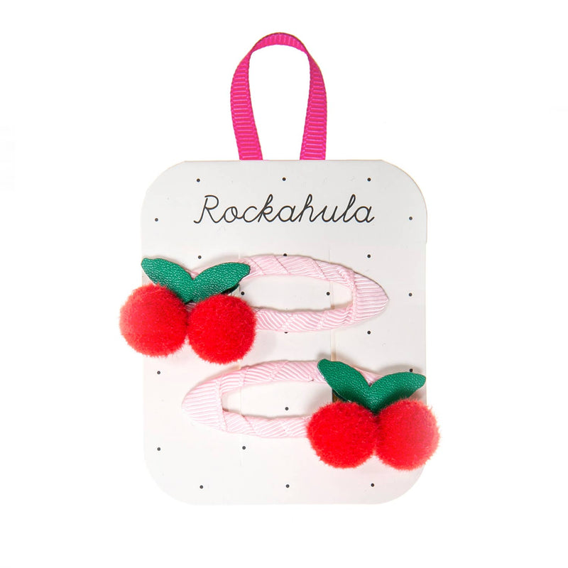 Sweet Cherry Pom Pom Clips by Rockahula Kids