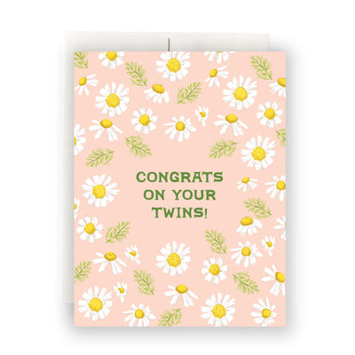 Daisies Twins Greeting Card by Antiquaria Paper Goods + Party Supplies Antiquaria   