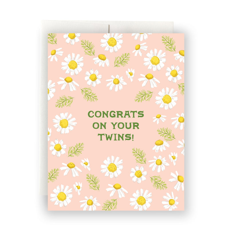 Daisies Twins Greeting Card by Antiquaria Paper Goods + Party Supplies Antiquaria   