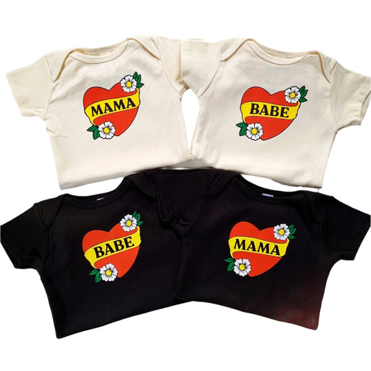 Babe Baby Bodysuit - Black by Savage Seeds