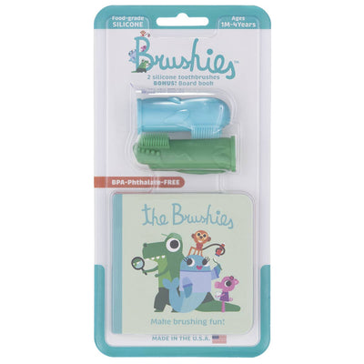 Brushies 2 Pack and Mini Book - Chomps and Willa by The Brushies Bath + Potty The Brushies   