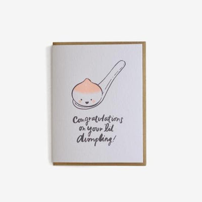 Lil Dumpling Card by HELLO! LUCKY Paper Goods + Party Supplies Egg Press   