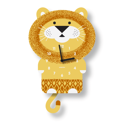 Lion Acrylic Pendulum Clock by Popclox Decor Popclox   