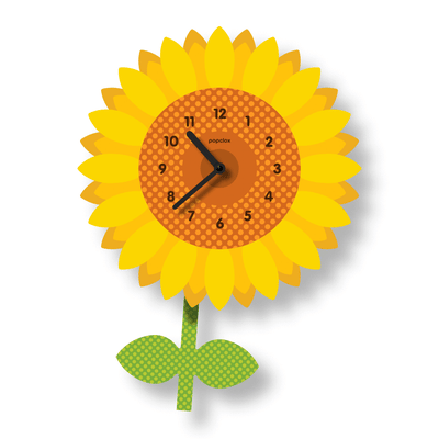 Sunflower Acrylic Pendulum Clock by Popclox Decor Popclox   