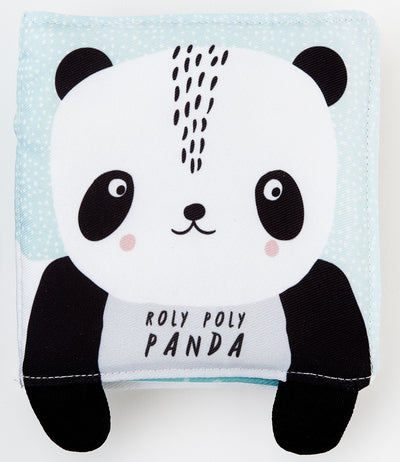 Roly Poly Panda Cloth Book by Wee Gallery Books Wee Gallery   