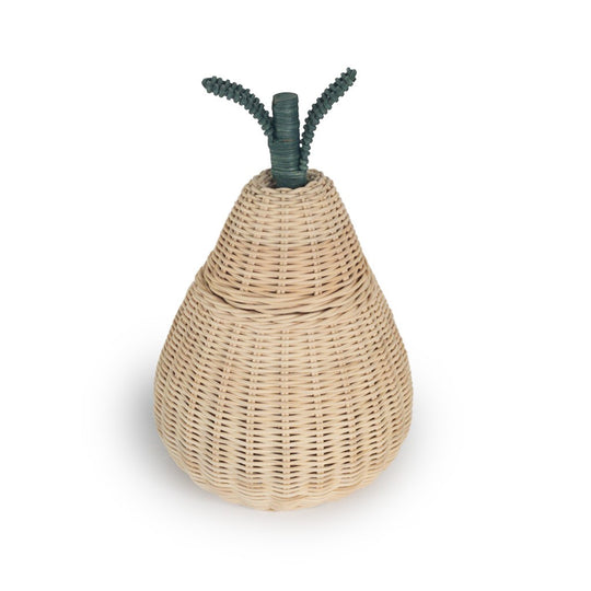 Handmade Rattan Pear Storage Basket by EcoFreax