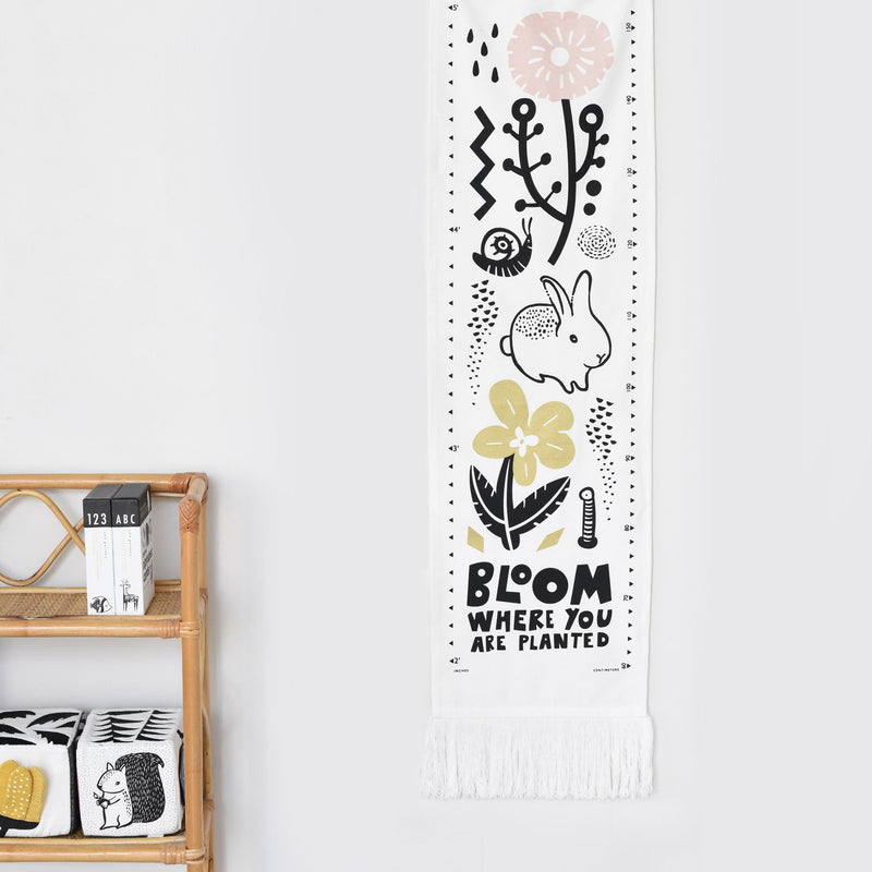 Organic Canvas Growth Chart - Bloom by Wee Gallery Decor Wee Gallery   