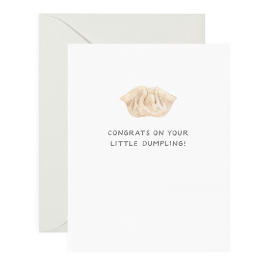 Little Dumpling Baby Card by Amy Zhang