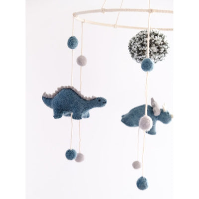 Dino Mobile - Blue/Grey by Fiona Walker